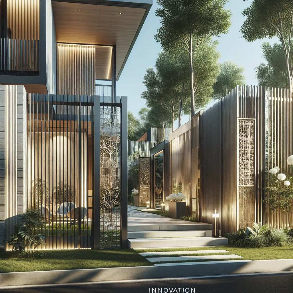 Innovation im Außenbereich: Moderne Metall Hoftore und elegante Gartenzäune